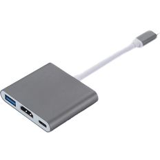 INF USB C - USB A 3.0/HDMI/USB C PD M-F Adapter