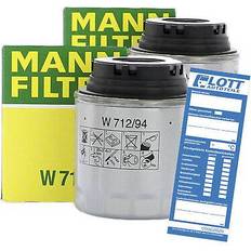 Filtros MANN-FILTER W 712/94 Filtro de Aceite 3/4-16 UNF-1B Enroscable