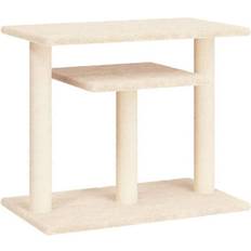 vidaXL Cat Scratching Posts with Platforms Cream Cream
