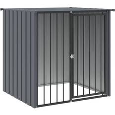 Hundehuse Kæledyr vidaXL Hundehus tag 110x103x109 galvaniseret stål