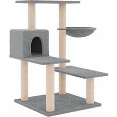 vidaXL Klösträd med Sisalpelare Ljusgrå 82,5 cm