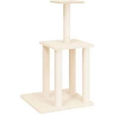 vidaXL Cat Tree with Scratching Posts Cream