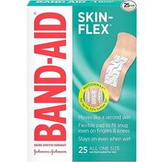 First Aid Band-Aid Skin-Flex Flexible Adhesive Bandages 25-pack