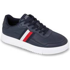 Tommy Hilfiger Blue Shoes Tommy Hilfiger Supercup Stripes Leather M - Desert Sky