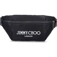 Jimmy choo men Jimmy Choo Finsley logo-print belt bag men Calf Leather/Polyester/Fabric/Brass One Size Black