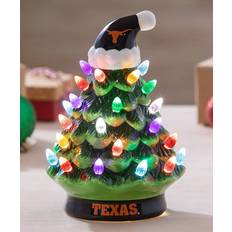 Evergreen "Texas Longhorns 8"" Light Up Ceramic Christmas Tree