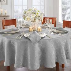 Argent Nappes Villeroy & Boch Caiden Elegance Damask Round Tablecloth 70 x 70 Nappe Argent