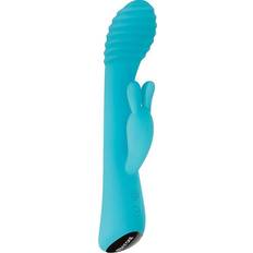 Sexleksaker Evolved Aqua Bunny Vibrator Blue