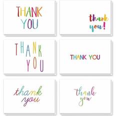 Juvale 48 pack thank you cards with envelopes s for kids, blank inside, 4x6 in