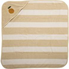 Bloomingville Nature Badehåndklæde Hvid, Beige, Orange, Naturfarvet (130x)