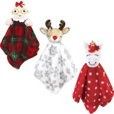 Polyester Baby Blankets Hudson Baby Infant Girls Animal Face Security Blanket, Mrs Claus, One Size