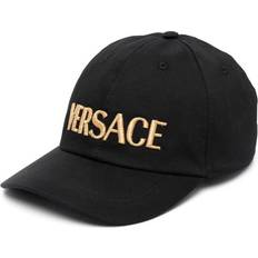 Versace Men Headgear Versace Black Embroidered Cap