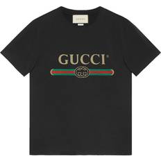 Gucci T-shirts Gucci Oversized cotton T-shirt with logo black