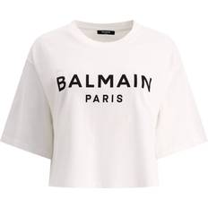 Balmain Vêtements Balmain T-shirt Court En Jersey De Coton À Logo