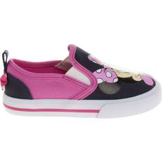 Sneakers Disney Girl's Minnie Mouse Slip On Canvas Sneakers - Navy/Fuchsia