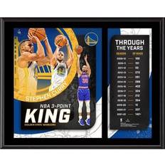 Sports Fan Apparel Stephen Curry Golden State Warriors x 15 NBA All-Time 3-Point Leader Sublimated Plaque