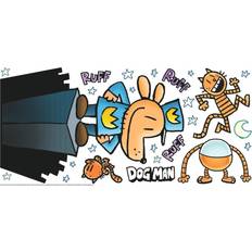 RoomMates Dogman Giant Peel and Stick Wall Decals Blue