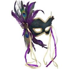 Mardi gras mask Women's Carnival Mardi Gras Mask Black/Orange/Purple