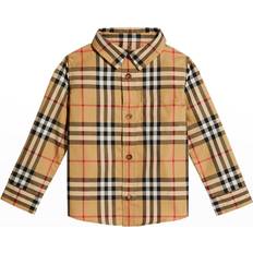 Babies Shirts Children's Clothing Burberry Baby's Vintage Check Cotton Shirt - Archive Beige