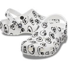 Shoes Crocs White Black Classic Skull Print Clog Shoes