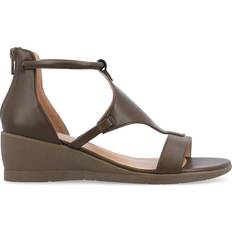 Green Sandals Journee Collection Women's Trayle Wedges Sandals