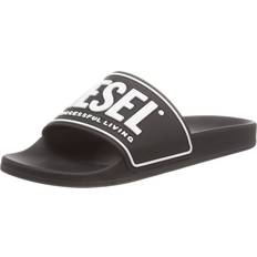 Diesel Pantoffeln & Hausschuhe Diesel Raised Logo Pool Slider Sandals, Black 10-11