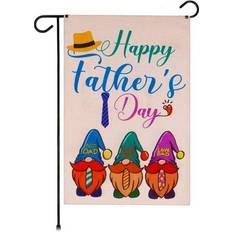 Beige Fire Pits & Fire Baskets G128 Garden Flag Happy Father Day Three Gnome Fathers