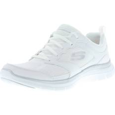 Skechers | womens flex appeal Skechers Women's Flex Appeal 4.0 Active Flow Sneaker - White Leather/Mesh/Trim