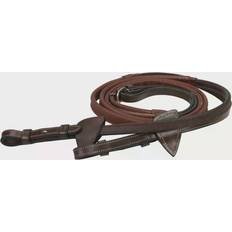Working 1/2 Rubber Reins - Marron