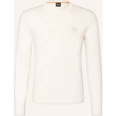 HUGO BOSS White Jumpers HUGO BOSS Pullover Kanovano - Ecru Off-White/Beige
