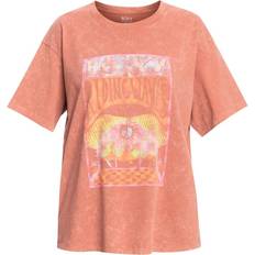 Mujer - Natural Camisetas Roxy Girl Need Love B - Orange/White