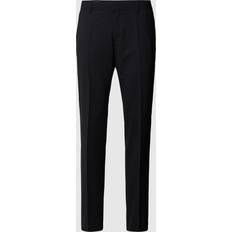 HUGO BOSS Slim-Fit Trousers Stretch Virgin Wool - Black