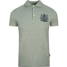 Aquascutum Aldis Crest Chest Logo Grey Polo Shirt