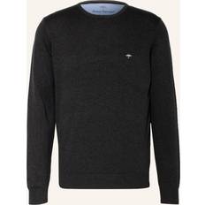 Fynch-Hatton O-Neck - Antracit/Hvid