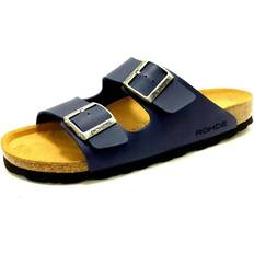 Rohde Leder Sandalen Rohde Pantoletten blau