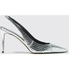 36 ½ - Høj hæl Højhælede sko Scarosso Sutton Elaphe Pumps - Grå