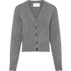 AMI de Coeur Cashmere and Wool Cardigan - Grey