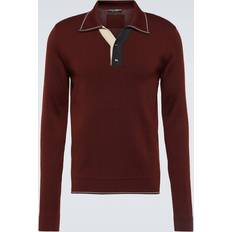 Dolce & Gabbana Wool polo-shirt with contrasting details