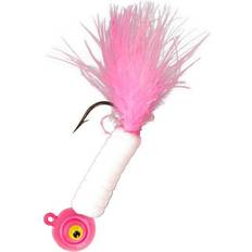 Lindy Fuzz-E-Grub Jig 1/4 oz. Pink White