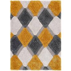 Carpets & Rugs Origin 3D Geo Rug Shaggy Gold 120x170cm