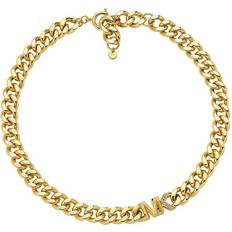 Michael Kors Statement Logo Collar Necklace - Gold/Transparent