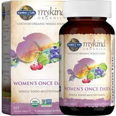 Multivitaminen - Tabletten Vitaminen en Mineralen Garden of Life Mykind Organics Women’s Once Daily