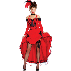 Fiestas Guirca Cancan Costume with Black Bows for Women