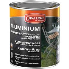 Cuidado de la madera Owatrol Pintura de acabado de aluminio para todas las superficies RA.85 Aluminio 0,75 litro