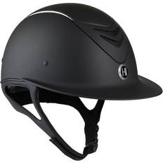 Onek MIPS Avance Matt Coloured Pipe Riding Helmet - Black/Chrome