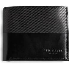 TENARY Black Leather Bifold Wallet