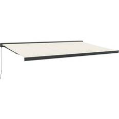 Beige Terassmarkiser vidaXL Retractable Awning Patio Awning Canopy Cream