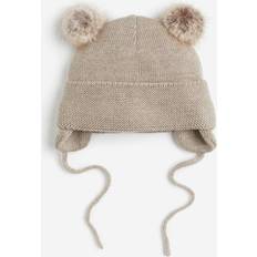 Beanies Children's Clothing H&M Baby Brown Fleece-lined beanie with earflaps 6-12M