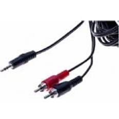 Rca to stereo EXC Stereo Jack 2 RCAM cord black 6,3mm tele RCA