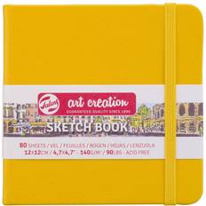 Gelb Skizzen- & Zeichenblöcke Talens Art Creations Sketchbook Golden Yellow 12x12cm 140g 80 sheets